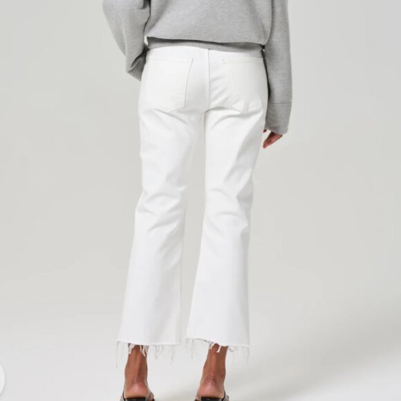 CITIZENS OF HUMANITY Isola Cropped Boot in Plaster (White) Sz 31 - NWT!!
